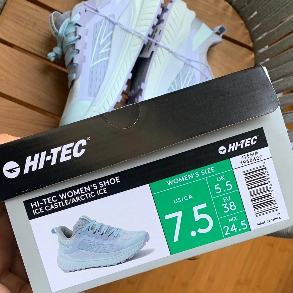 Hi-Tec Women's Light Blue and Lavender Shoes - Picture 2 of 9